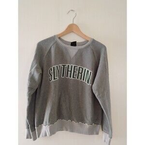 Harry Potter Slytherin Gray Fantasy Sweatshirt with Crest Patch